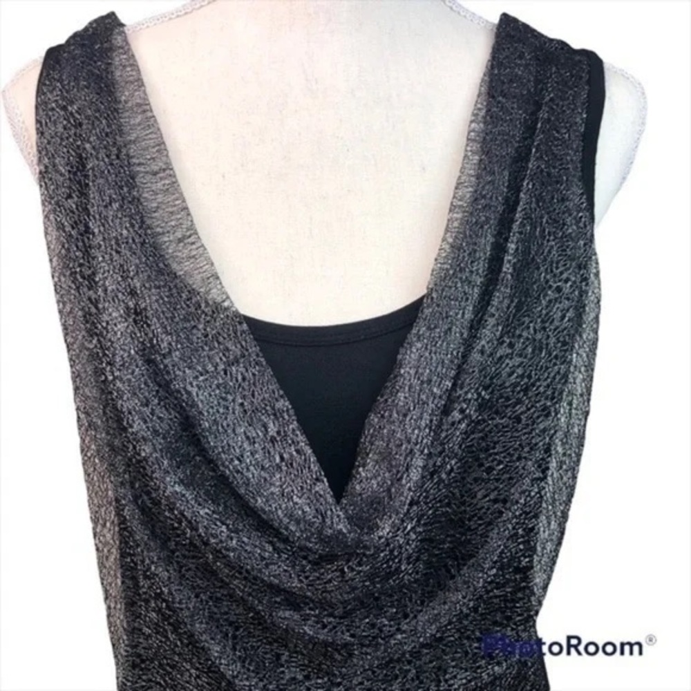 Cynthia Rowley Elegant Black mesh top